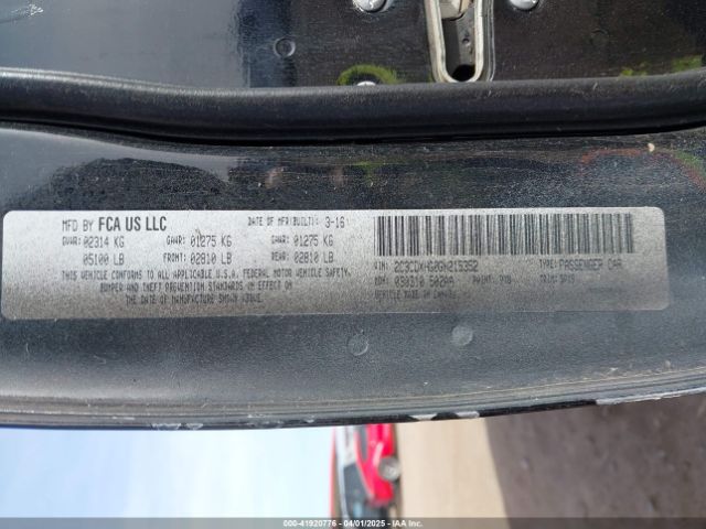 2C3CDXHG0GH215352 Dodge Charger Sxt