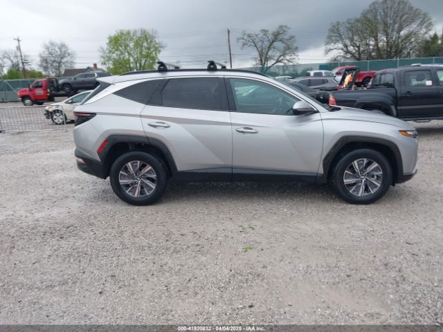 KM8JBCA13NU077934 Hyundai Tucson Hybrid Blue