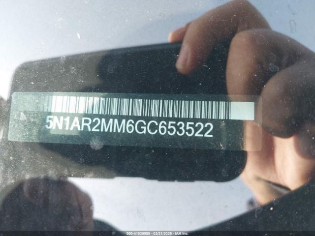 5N1AR2MM6GC653522 Nissan Pathfinder Platinum