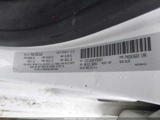 1C3CCCBB9FN754311 Chrysler 200 S