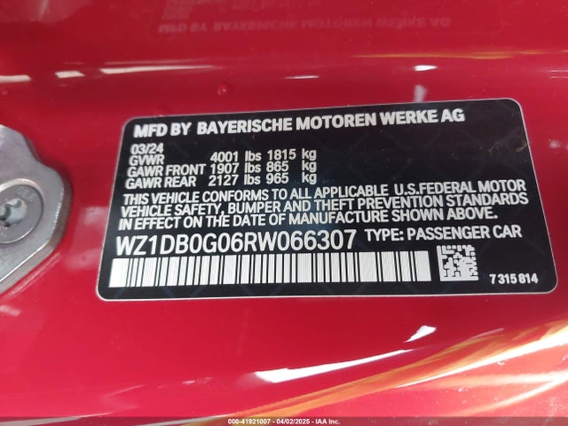 WZ1DB0G06RW066307 Toyota Supra