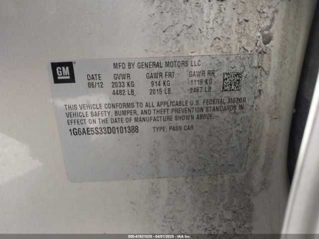 2013 CADILLAC ATS 1G6AE5S33D0101388 Photo 8