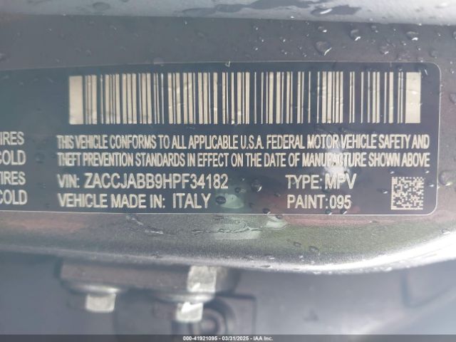 ZACCJABB9HPF34182 Jeep Renegade Latitude Fwd