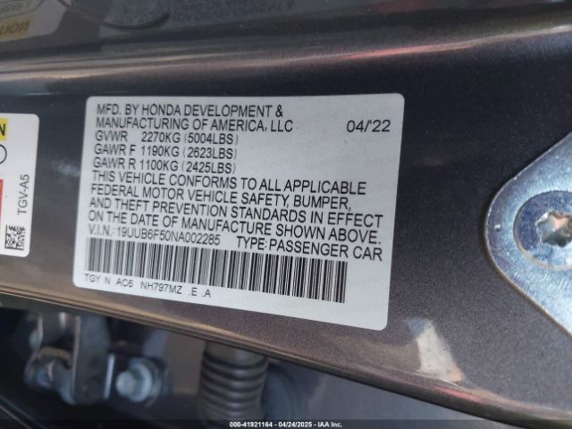 2022 ACURA TLX 19UUB6F50NA002285 Photo 8