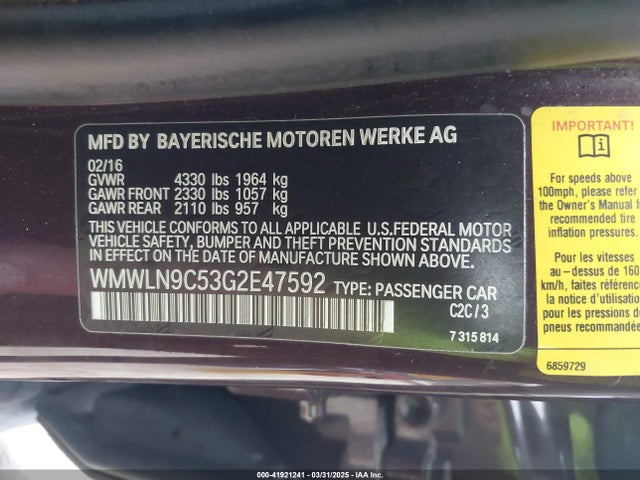 WMWLN9C53G2E47592 Mini Cooper Clubman S