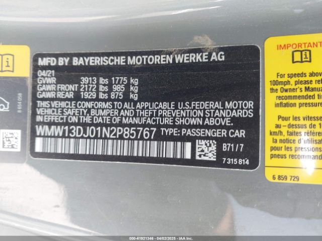 2022 MINI SE HARDTOP WMW13DJ01N2P85767 Photo 8
