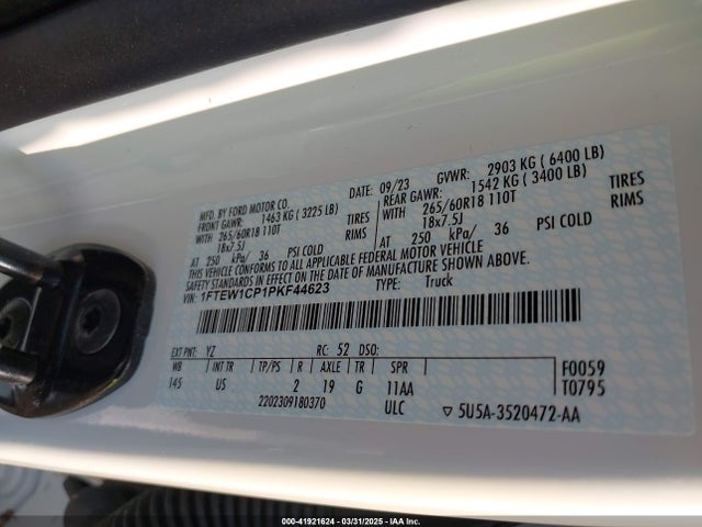 Ford F-150 Xlt 2023 1FTEW1CP1PKF44623 Image 9