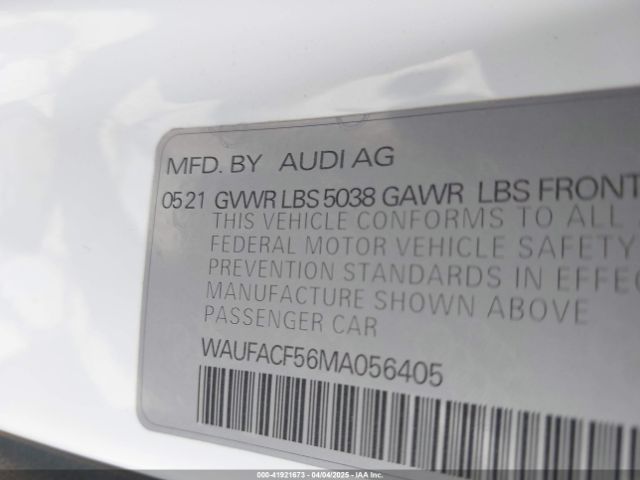 WAUFACF56MA056405 Audi 45 tfsi (2.0t)