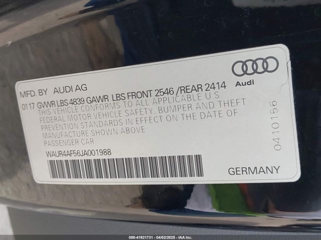 2018 AUDI S5 WAUR4AF56JA001988 Photo 8