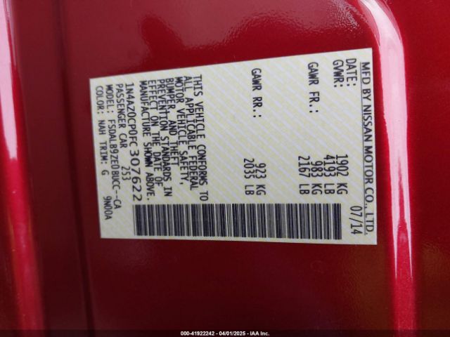 1N4AZ0CP0FC307622 Nissan 2015