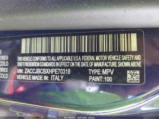 ZACCJBCBXHPE70318 Jeep Renegade Trailhawk 4x4