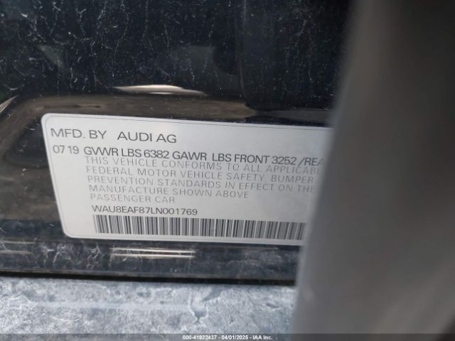 WAU8EAF87LN001769 Audi A8 L 60 Tfsi Quattro Tiptronic
