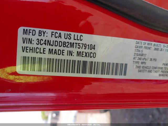 3C4NJDDB2MT579104 Jeep 2021