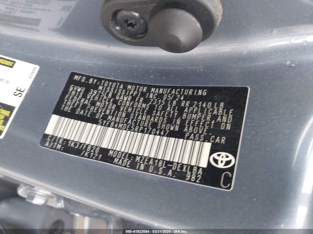 Toyota COROLLA LE 2024 5YFB4MDE5RP170447 Image 9