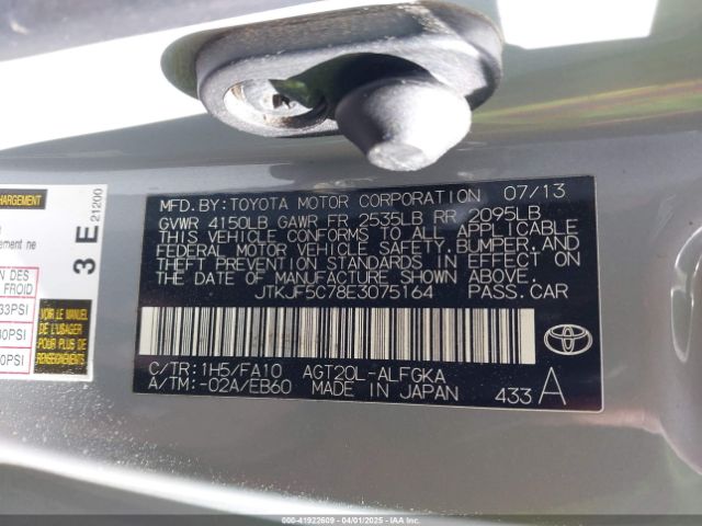 JTKJF5C78E3075164 Scion TC