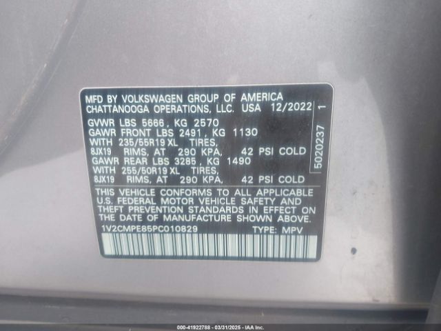 1V2CMPE85PC010829 Volkswagen ID.4 PRO