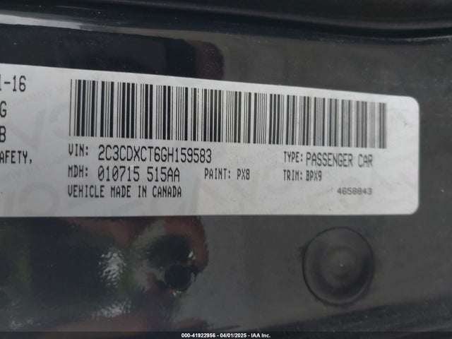 Dodge 2016 2016 2C3CDXCT6GH159583 Image 9