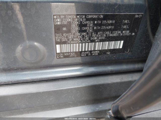JTEAAAAH2MJ060546 Toyota VENZA LE