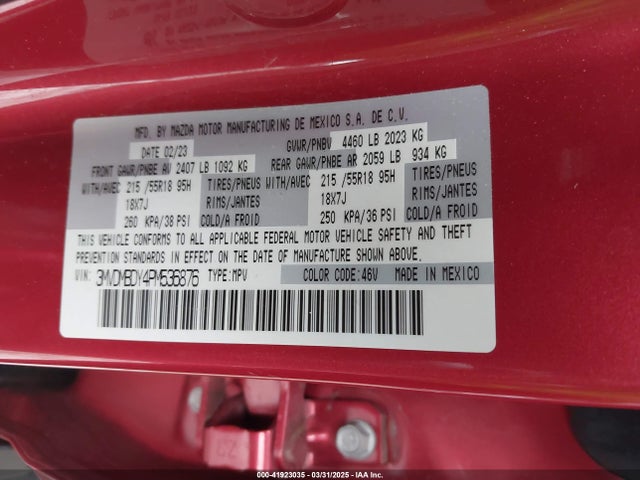 3MVDMBDY4PM536876 Mazda Cx-30 2.5 Turbo Premium