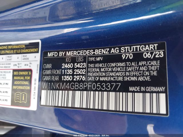 W1NKM4GB8PF053377 Mercedes-Benz Glc 300 Suv
