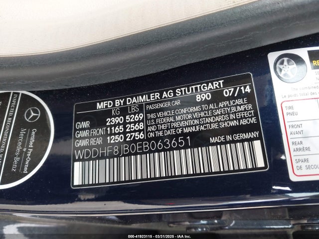Mercedes-Benz E 350 4matic 2014 WDDHF8JB0EB063651 Image 9