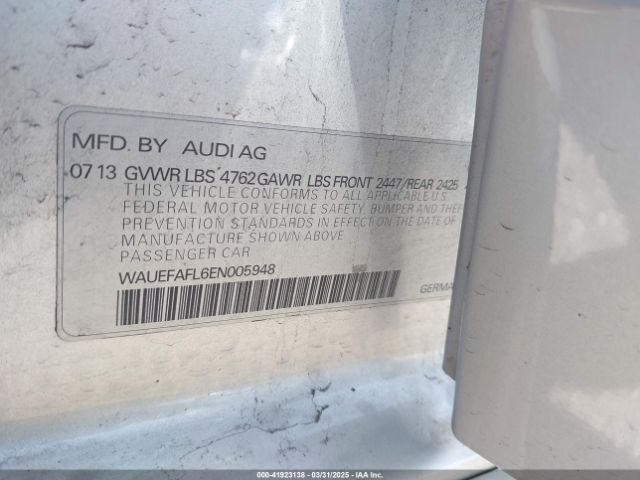 WAUEFAFL6EN005948 Audi A4 2.0t Premium