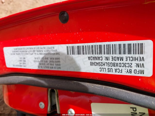 2C3CDXBG5LH204348 Dodge Charger Sxt Rwd