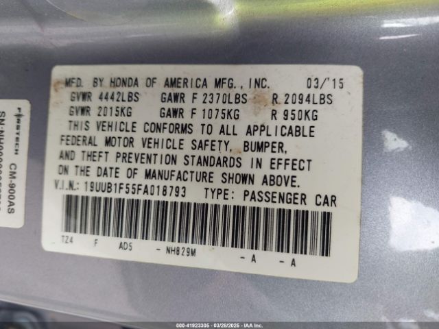 2015 ACURA TLX 19UUB1F55FA018793 Photo 8