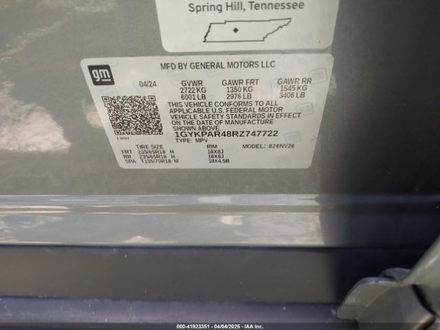 2024 CADILLAC XT6 1GYKPAR48RZ747722 Photo 8