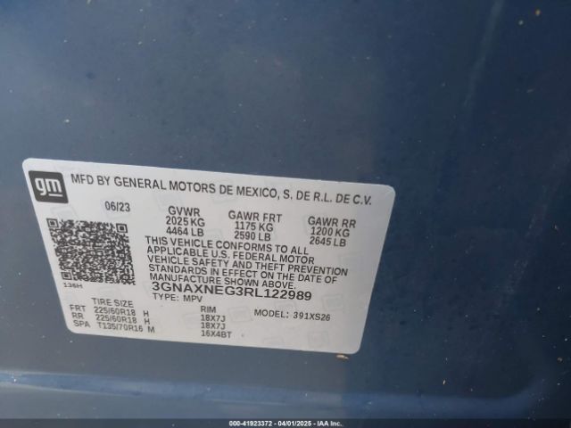 2024 CHEVROLET EQUINOX 3GNAXNEG3RL122989 Photo 8
