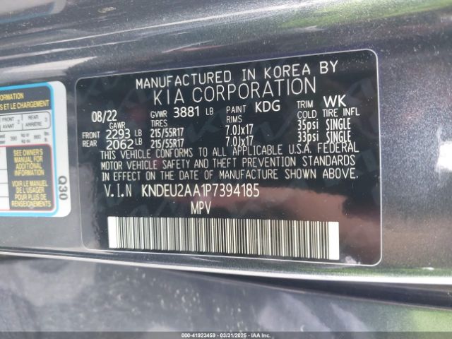 KNDEU2AA1P7394185 KIA SELTOS S