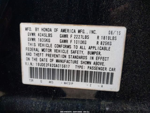 19UDE2F82GA015617 Acura Ilx Premium   A-spec Packages/technology Plus   A-spec Packages
