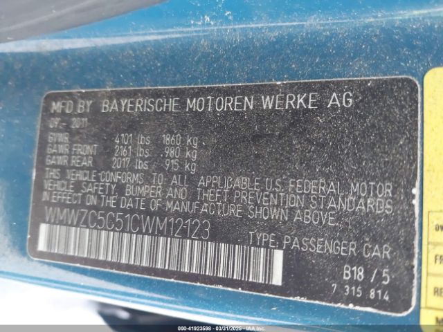 2012 MINI COOPER S COUNTRYMAN WMWZC5C51CWM12123 Photo 8