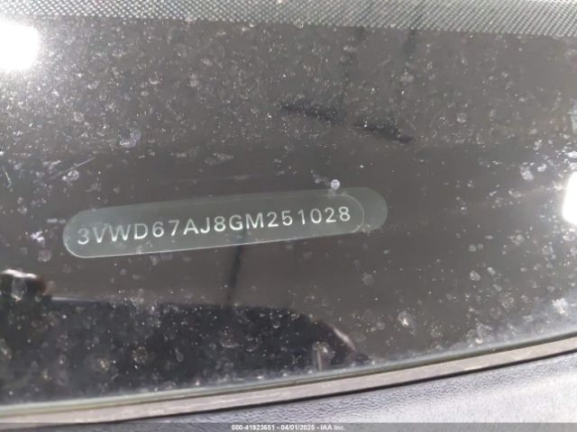 3VWD67AJ8GM251028 Volkswagen Jetta 1.4t Se