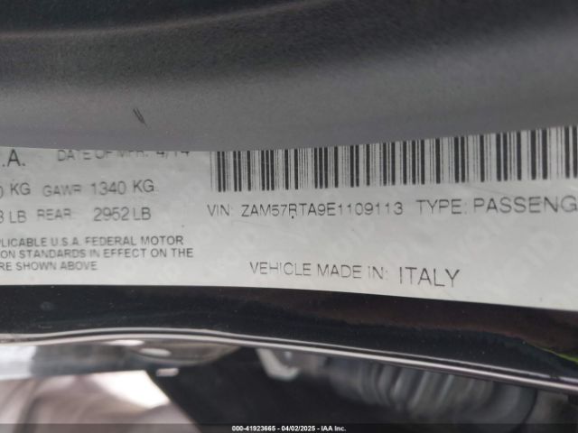 2014 MASERATI GHIBLI ZAM57RTA9E1109113 Photo 8