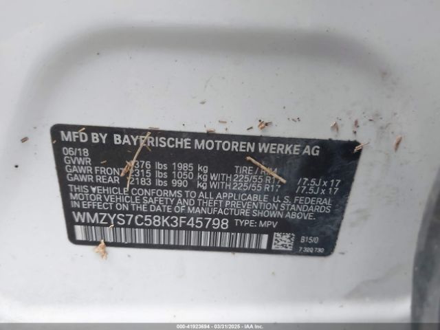 WMZYS7C58K3F45798 Mini Countryman Cooper