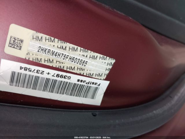 2HKRM4H75FH603865 Honda Cr-v Ex-l