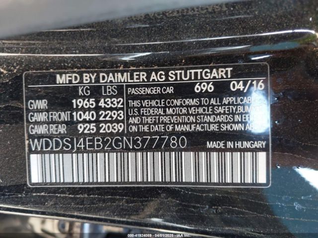 2016 MERCEDES-BENZ CLA 250 WDDSJ4EB2GN377780 Photo 8