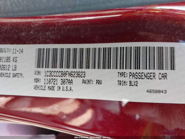 1C3CCCCB0FN623623 Chrysler 2015