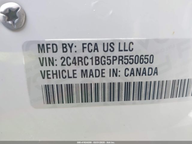 2023 CHRYSLER PACIFICA 2C4RC1BG5PR550650 Photo 8