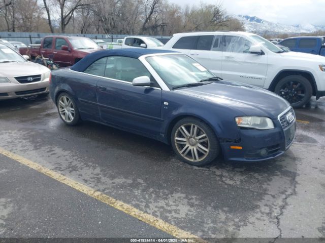 2007 AUDI S4 WUARL48H87K901277