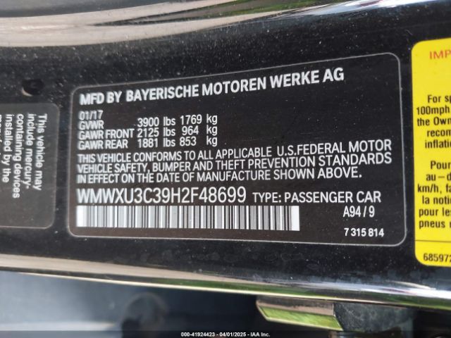 2017 MINI HARDTOP WMWXU3C39H2F48699 Photo 8