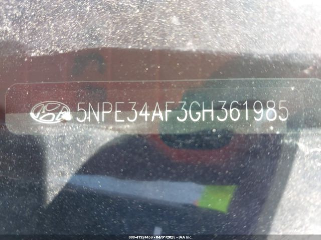 5NPE34AF3GH361985 Hyundai Sonata Sport