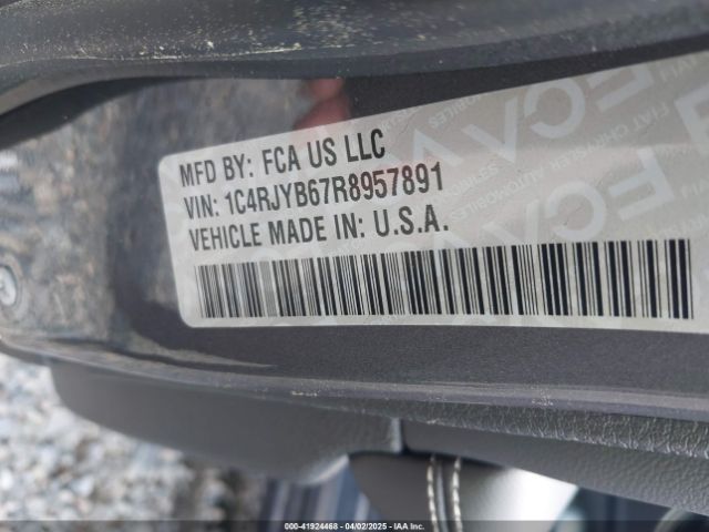 1C4RJYB67R8957891 Jeep Grand Cherokee 4xe