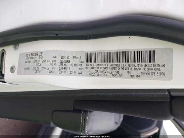1C4PJLAB2GW346507 Jeep Cherokee Altitude