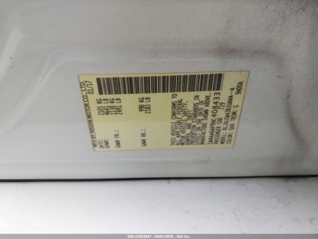 1N4AA6AP9HC408433 Nissan Maxima 3.5 Sl