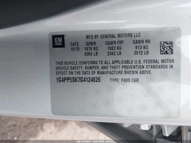 1G4PP5SK7G4124626 Buick Verano