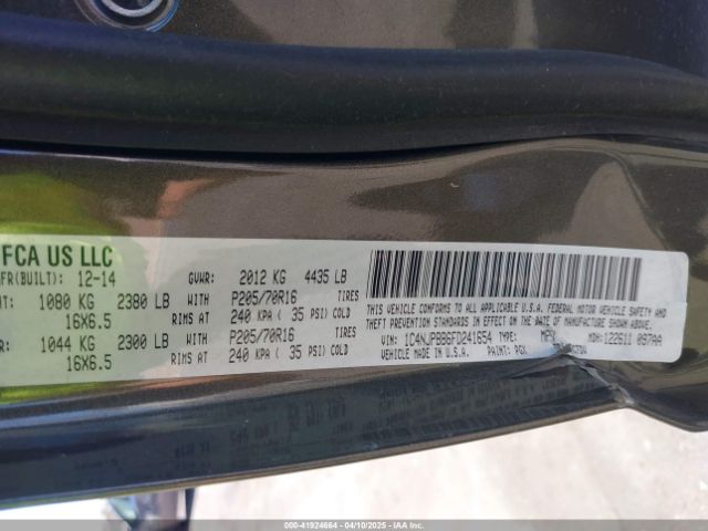 1C4NJPBB6FD241654 Jeep Patriot Sport