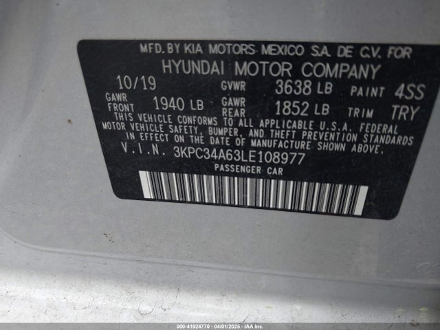 3KPC34A63LE108977 Hyundai Accent Limited