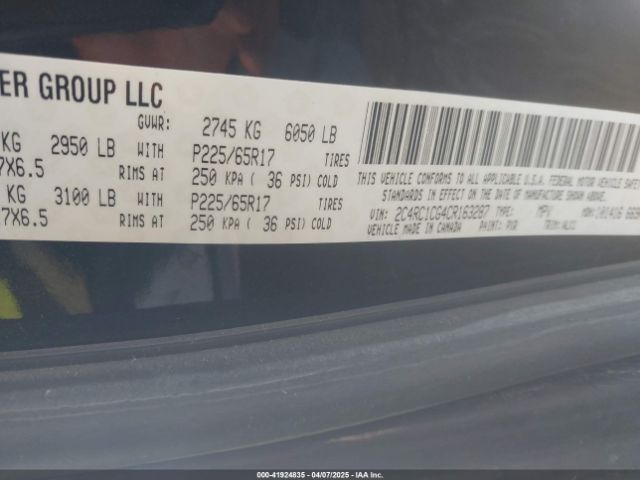 2012 CHRYSLER TOWN & COUNTRY 2C4RC1CG4CR163287 Photo 8